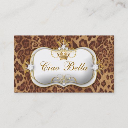 311 Ciao Bella Leopard Business Card