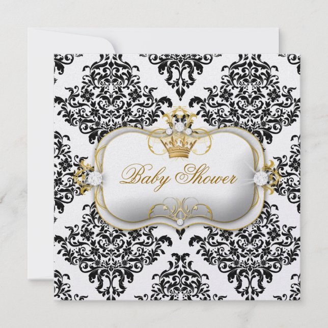 311 Ciao Bella & Lovey Dovey Damask Ice Invitation (Front)