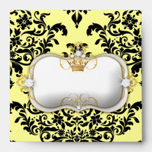 311 Ciao Bella & Lovey Dovey Damask Lemon Envelope