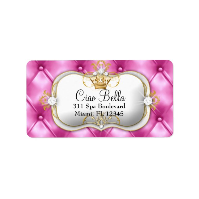 311 Ciao Bella Pink Tuft Label (Front)