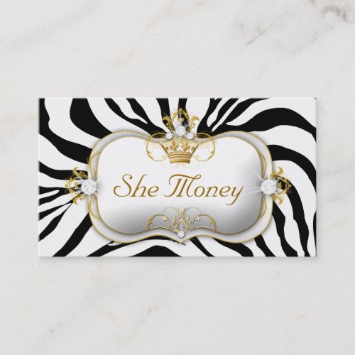 311 Ciao Bella Zebra Business Cards