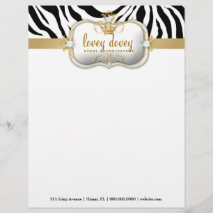 311 Ciao Bella Zebra Stripes Letterhead