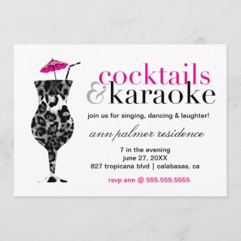 311 Cocktails & Karaoke Invitation by Jill311 at Zazzle