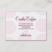 311 Coffee Cutie Blonde Wavy Business Card (Back)