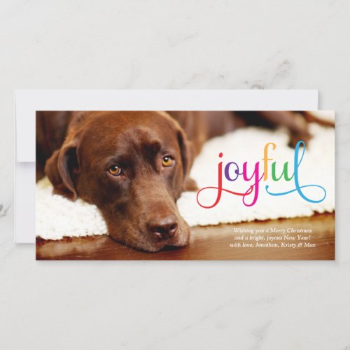 311 Colorful Joyful Pet Christmas Card