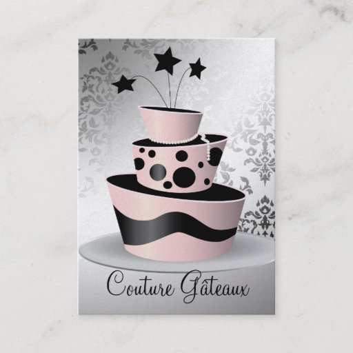 Customizable 311 Couture Gâteaux Premium Pearl Paper Business Card Templates