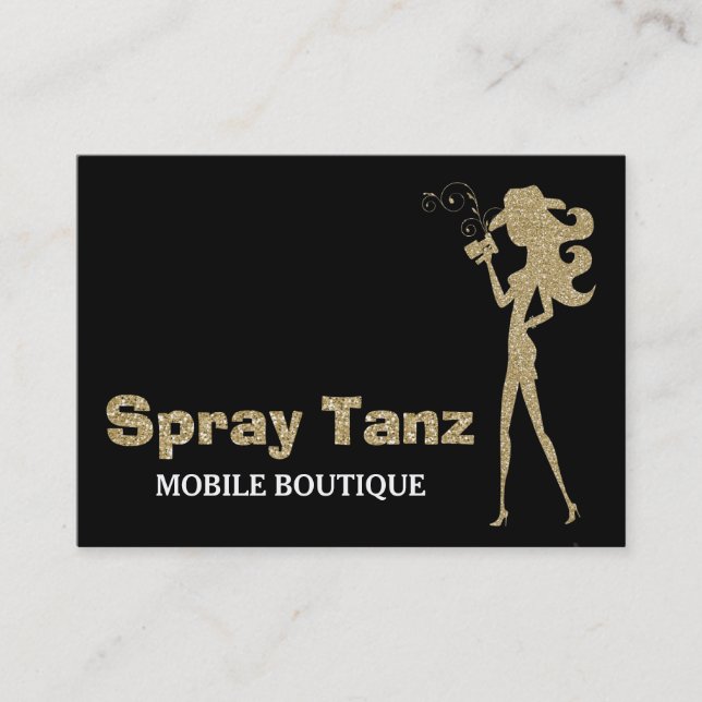 311 Cowgirl Spray Tans Business Card (Front)