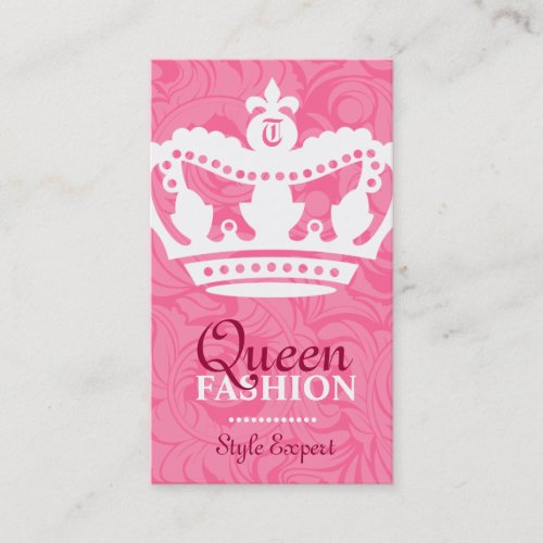 311-Crown Couture Monogram Business Cards