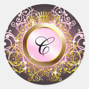 311 Crowning Moment Pink Radiance Classic Round Sticker