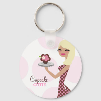 311-Cupcake Cutie Light Blond Wavy Key Chain