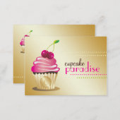 311 Cupcake Paradise Monogram Business Card (Front/Back)