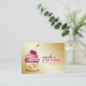 311 Cupcake Paradise Monogram Business Card (Standing Front)