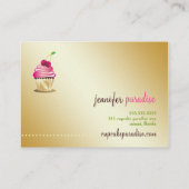 311 Cupcake Paradise Monogram Business Card (Back)