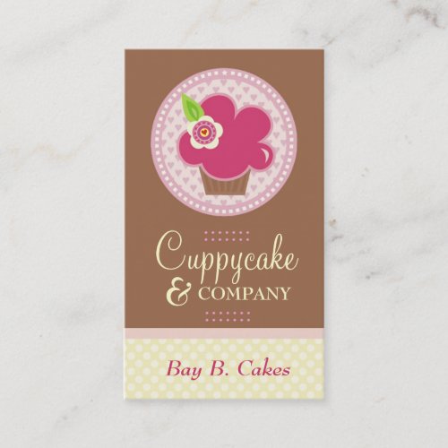 311 CUPPYCAKE CUTIE w FLOWER BUSINESS CARD