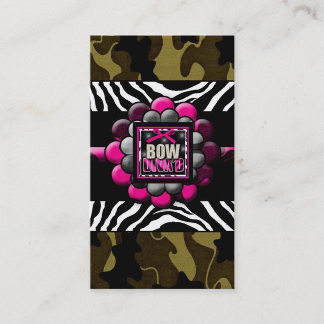 311-Custom Bow DivaD Business Card (Front)