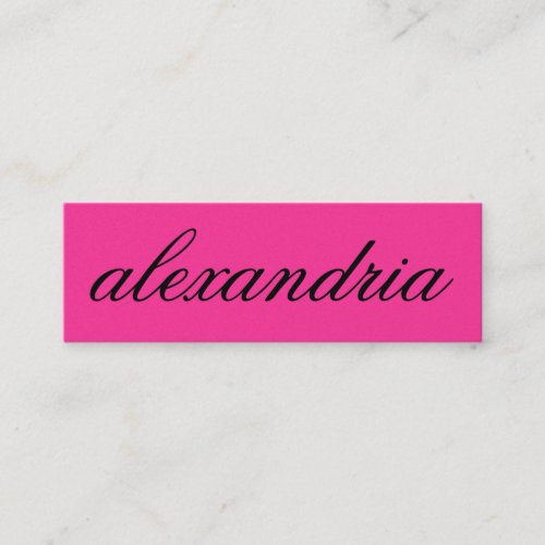 311 Custom Name Business Card Pink