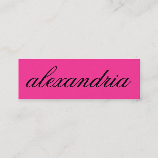 311 Custom Name Business Card Pink (Front)
