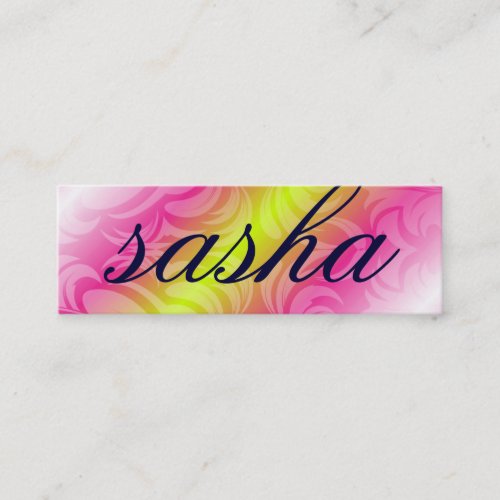 311-Custom Name Business Card Pink Sugar Lime