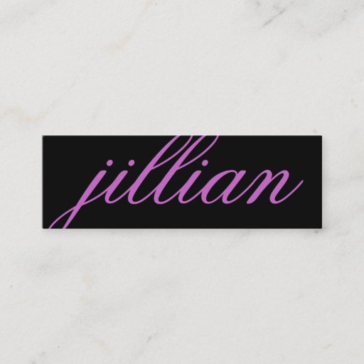 Customizable 311 Custom Name Business Card Purple