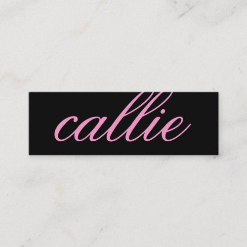 311 Custom Name Business Card Sweet Pink