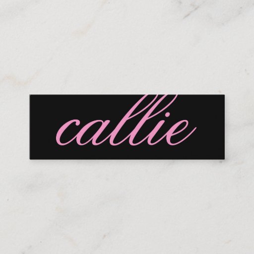 Customizable 311 Custom Name Business Card Sweet Pink