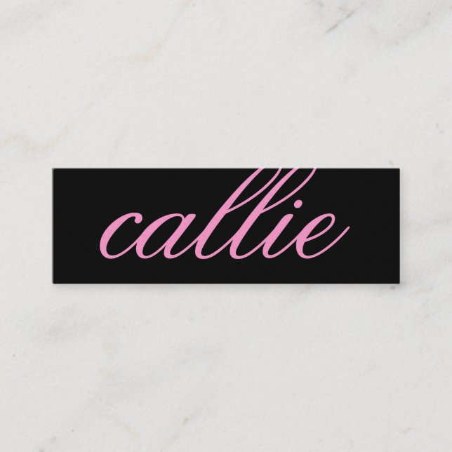 311 Custom Name Business Card Sweet Pink (Front)