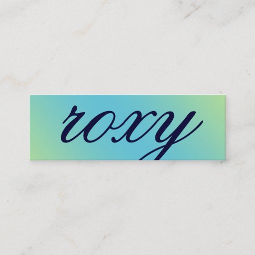 Customizable 311-Custom Name Business Card Turquoise Lime