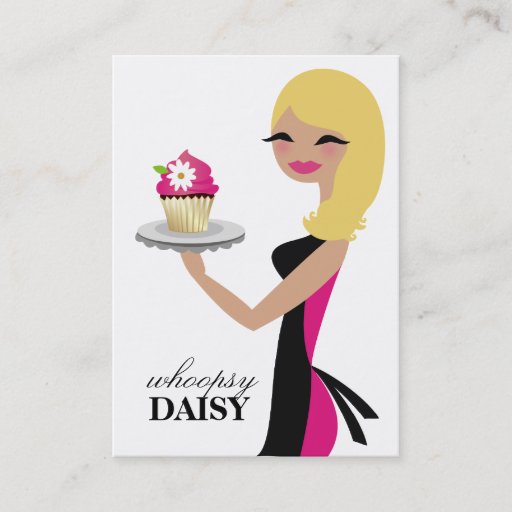 Customizable 311 Daisy the Cupcake Cutie African Blonde Business Card Template