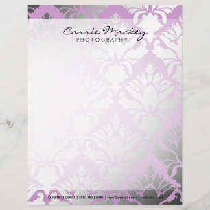 311-Damask Shimmer Lilac Letterhead