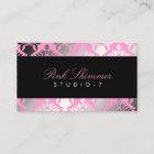 311 Damask Shimmer Pink Plush Black BowCertificate