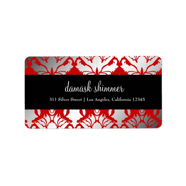 311-Damask Shimmer Red Label (Front)