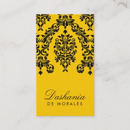 311-Dashing Damask | Bee Business Card Template