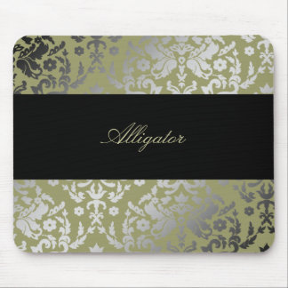 311-Dazzling Damask Alligator Mouse Pad