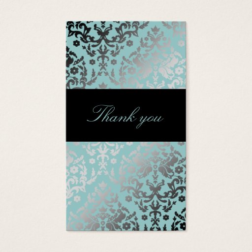 Customizable 311 Dazzling Damask Artic Business Cards