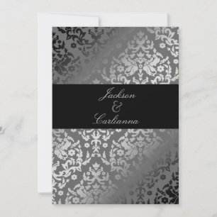 311-Dazzling Damask Gray Storm Invite