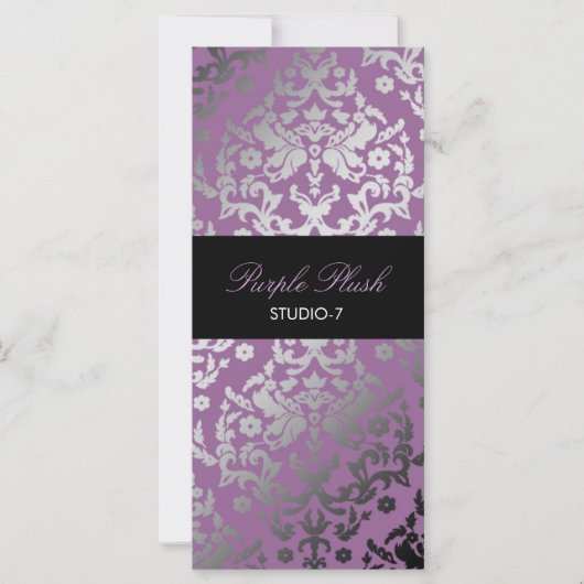 311 Dazzling Damask Purple Plush (Front)
