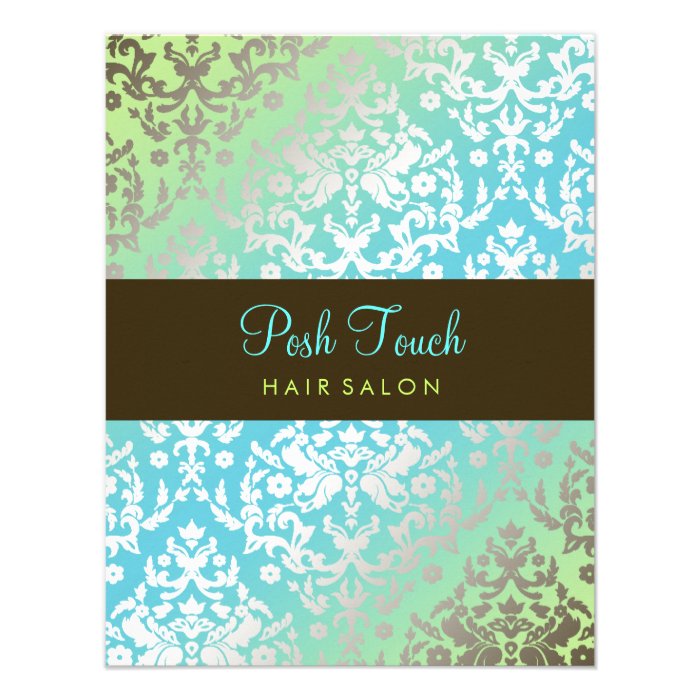 311 Dazzling Damask Turquoise & Lime Announcement