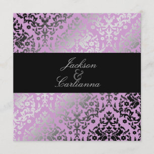 311 Dazzling Damask Wild Purple Invitation