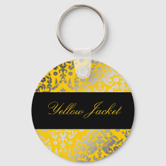311-Dazzling Damask Yellow Jacket Keychain
