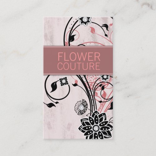 311 Diamond Deco Flower Business Card Template