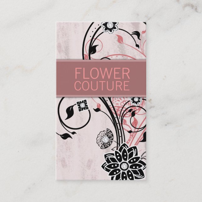 311 Diamond Deco Flower Business Card (Front)