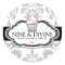 311 Divine Gray White Damask Cupcake Sticker
