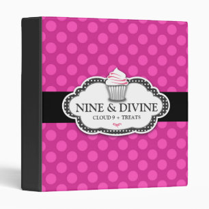 311 Divine Pink Dots 3 Ring Binder