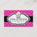 311 Divine Pink Polka Dots Business Card at Zazzle