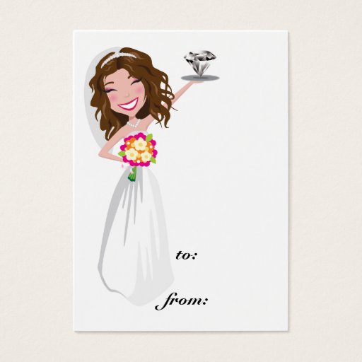 Customizable 311 Dollface Bridal Diamond Tag Business Card