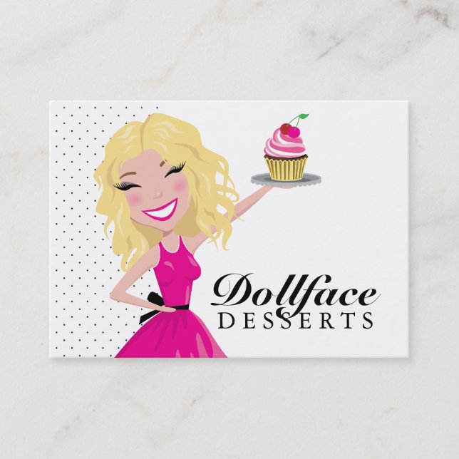 311 Dollface Desserts Blondie 3.5 x 2 Business Card (Front)