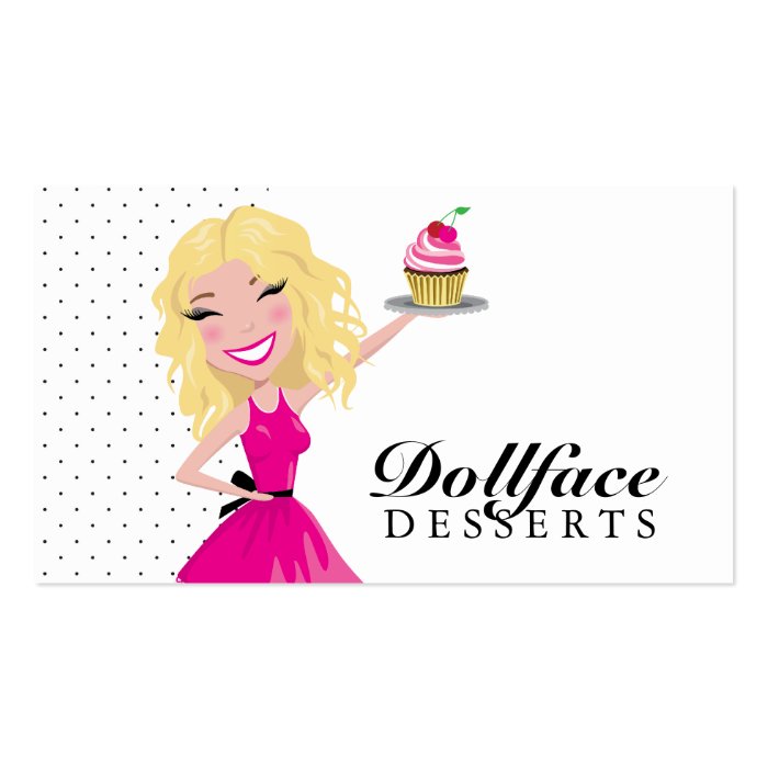 311 Dollface Desserts Blondie Business Card Templates