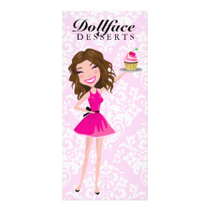 311 Dollface Desserts Brownie Pink Damask Menu