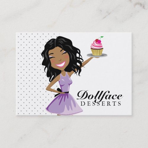 311 Dollface Desserts Ebonie 35 x 2 Business Card