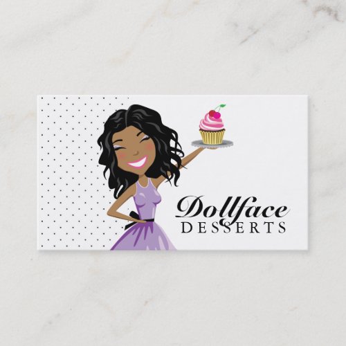 311 Dollface Desserts Ebonie Business Card Template